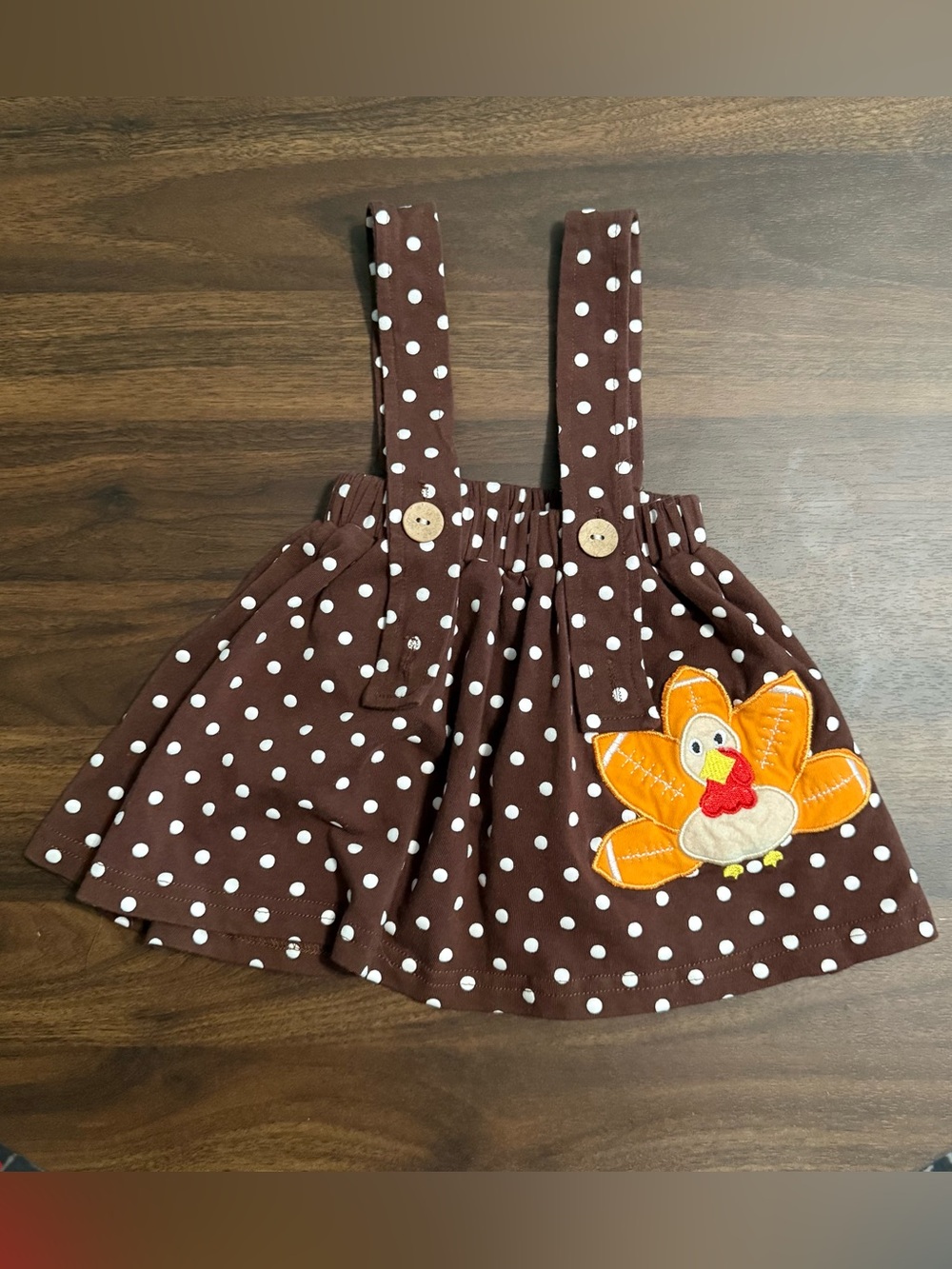Baby girl Thanksgiving overalls